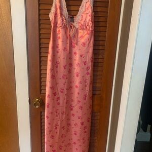 Wild Fable Pink Chemise with Floral Print